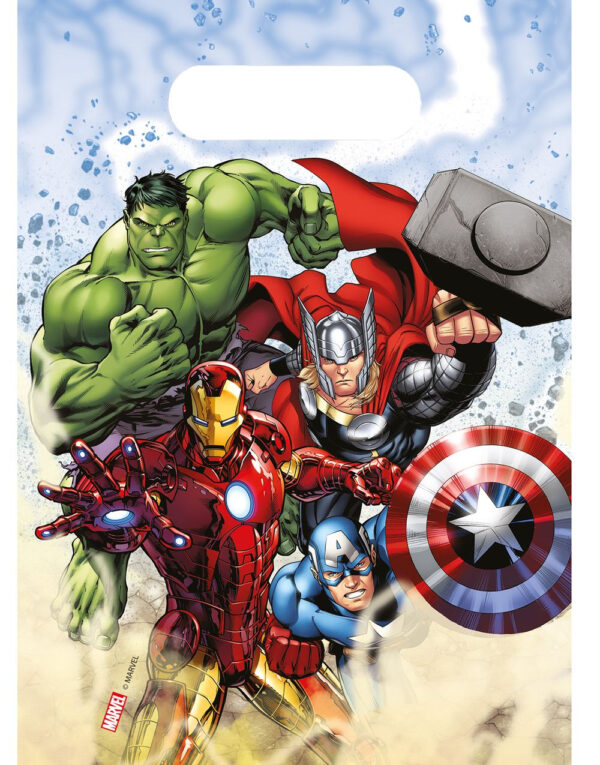 6 stk Godteposer - The Avengers