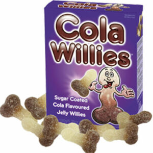 Stor eske med Cola Willies - 150 gram Godteri