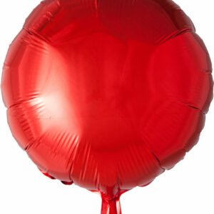 Rund Rød Folieballong 46 cm
