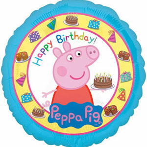 Happy Birthday Folieballong 43 cm - Peppa Pigg