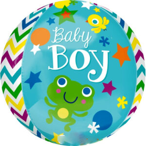 Baby Boy Orbz / Ballongboble Folieballong 38 cm