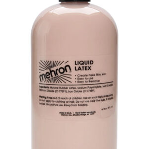 LIGHT Flesh Liquid Latex 472 ml Mehron Flytende Latex