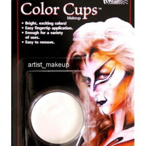 Color Cups 15 gr - Clown White Mehron Oljebasert Ansikt & Kroppssminke