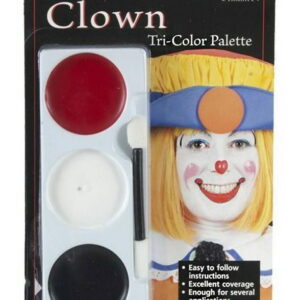 Tri-Color Palette - 17 gr Mehron Clown Sminkepalett - 3 Farger