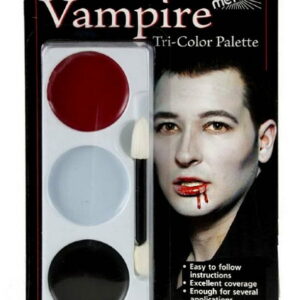 Tri-Color Palette - 17 gr Mehron Vampyr Sminkepalett - 3 Farger