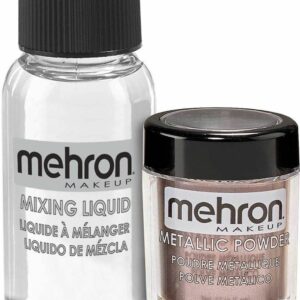 Lavender Metallic Powder with Mixing Liquid - 30ml/5gr - Mehron Metallic Pulver og Blandemiddel