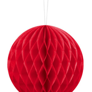 Rød Honeycomb Ball 10 cm