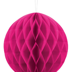 Mørk Rosa Honeycomb Ball 20 cm