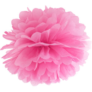 Mørk Rosa Pom Pom 25 cm