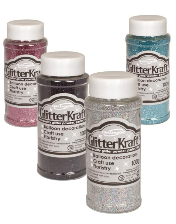 VELG BLANT 15 FARGER! 100 gram Hobbyglitter