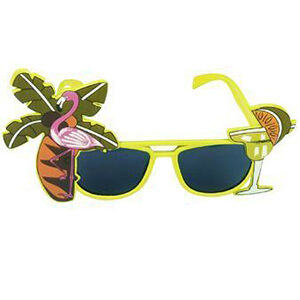 Gul Wayfarer Kostymebrille med Flamingo