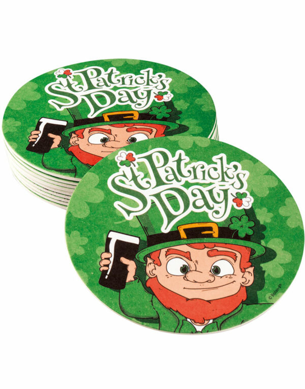 10 stk Glassbrikker - St Patrick's Day