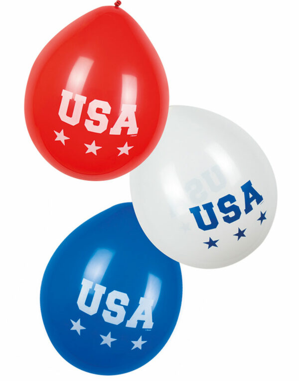 6 stk 25 cm Ballonger - American Party