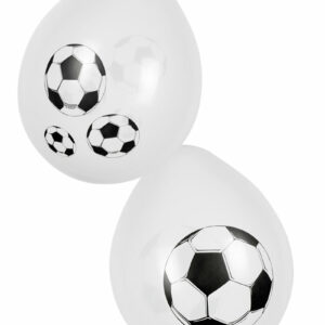 6 stk 25 cm Ballonger - Fotballparty
