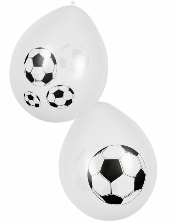 6 stk 25 cm Ballonger - Fotballparty