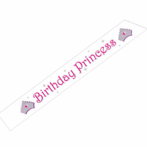 Hvitt Birthday Prinsess Ordensbånd