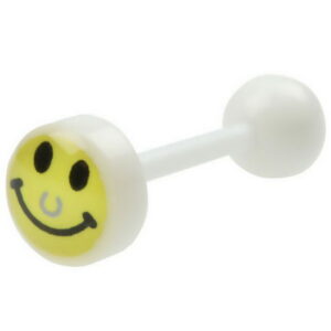 Yellow Smily - Tungepiercing