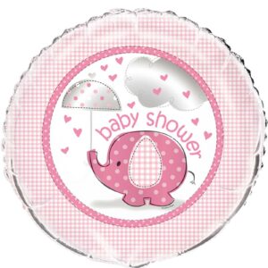 Folieballong 45 cm - Babyshower Pink Elephant