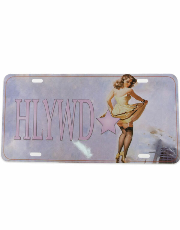HLYWD - 31x15 cm Metallskilt