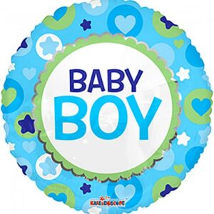 Baby Boy - Rund Folieballong 46 cm