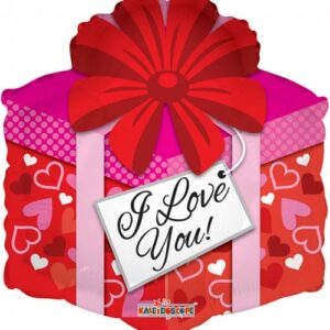 I Love You - Gaveformet Folieballong 46 cm