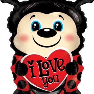 I Love You Ladybug - Utformet Folieballong 46 cm