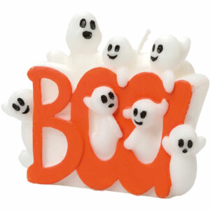 Boo! Stearinlys med Spøkelser 9x11 cm