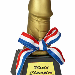 Penisformet World Champion Pokal 12x6 cm