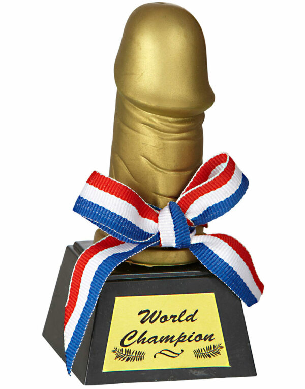 Penisformet World Champion Pokal 12x6 cm