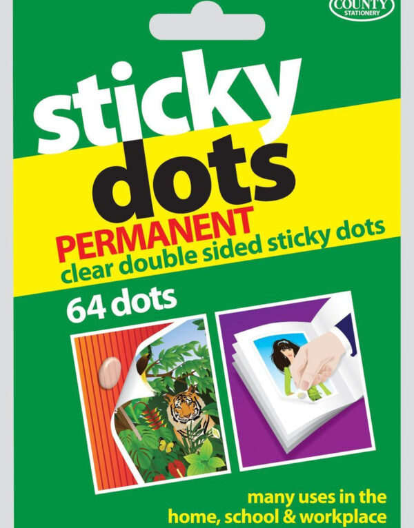 64 stk Sticky Dots / Limputer