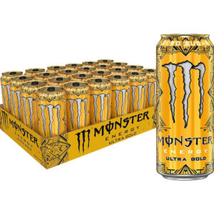 24 stk Monster Energy Ultra Gold 500 ml Energidrikk (uten sukker) - Helt Brett