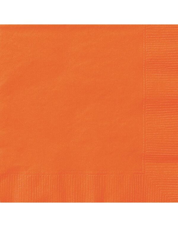 20 stk Orange Servietter 33x33 cm