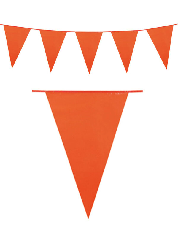 10 Meter Banner med Orange Vimpel Flagg