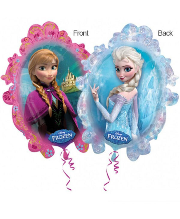 Formstøpt Folieballong med To-Sidig Motiv - Frost - Disney Frozen