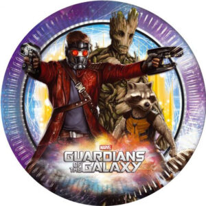 8 stk Papptallerkener 23 cm - Guardians of the Galaxy