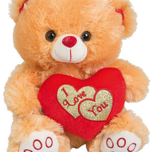 I Love You - Teddybjørn Bamse med Hjerte 23 cm