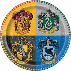8 stk Papptallerkener 22 cm - Harry Potter