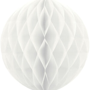 Hvit Honeycomb Ball 30 cm