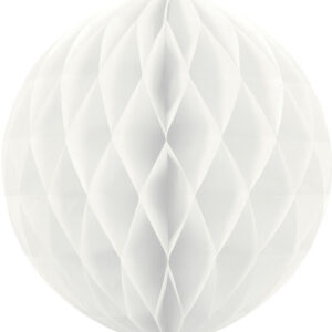 Hvit Honeycomb Ball 40 cm