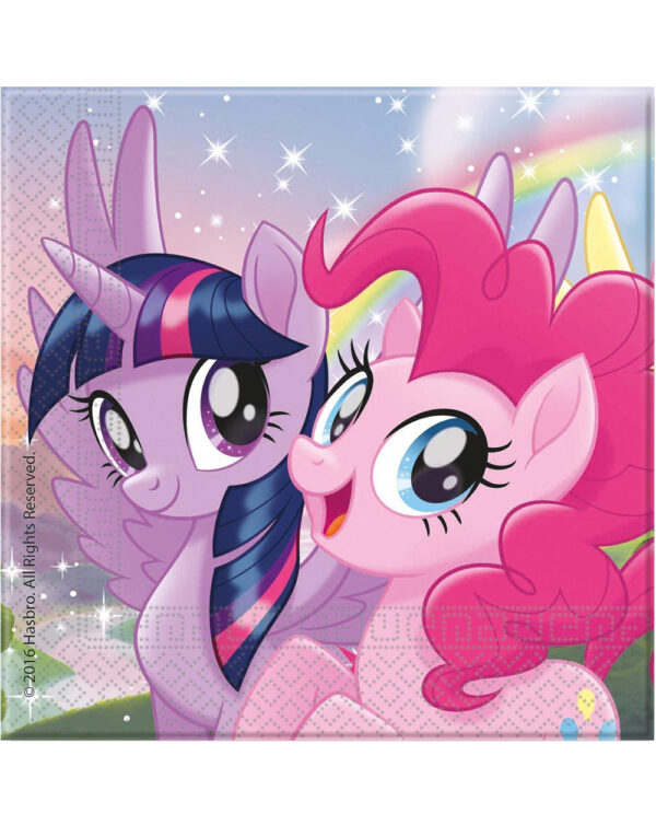 20 stk Servietter 33x33 - Twilight Sparkle og Pinkie Pie