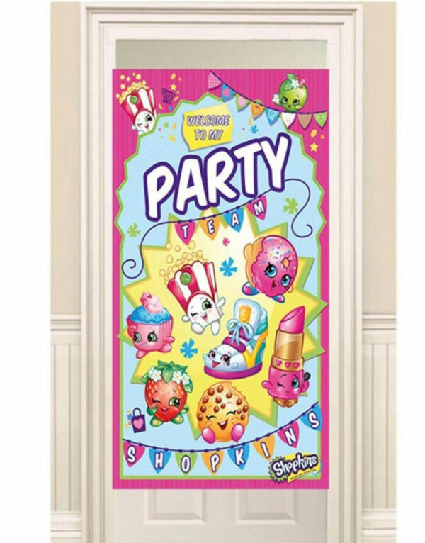 Stort Banner 100x60 cm - Shopkins