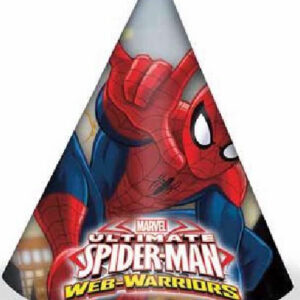 6 stk Partyhatter - Ultimate Spider-Man