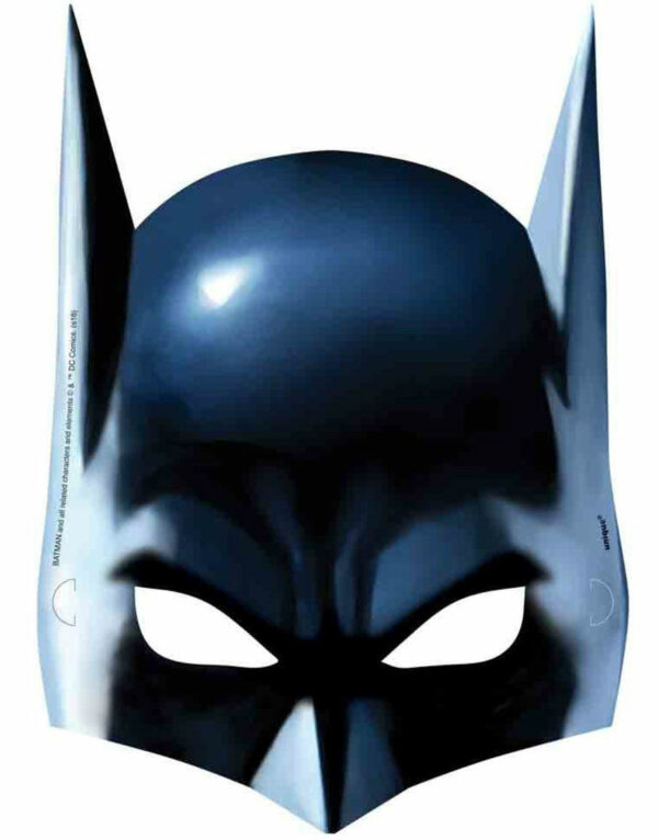 8 stk Batman Pappmasker