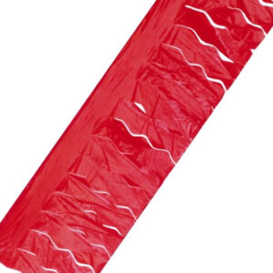 Rød Plastikkbanner med Remser 25 m