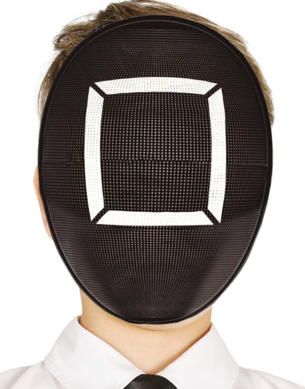 Gamer Mask Square - Squid Game Inspirert Maske til Barn