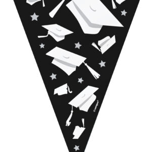 Banner med Eksamenshatt motiv 274 cm