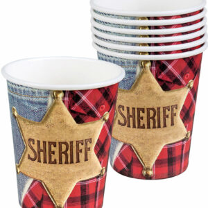 6 stk Pappkrus 250 ml - Sheriff