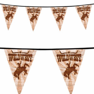 Wild West Flaggbanner 6 Meter - Sheriff