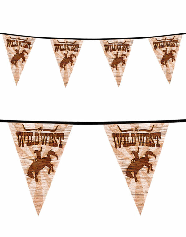 Wild West Flaggbanner 6 Meter - Sheriff