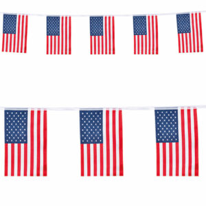 Flaggbanner 4 Meter - American Party